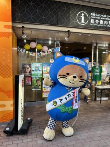 もんにゃんのお知らせ＆振興会加盟店飲食券ガチャガチャ